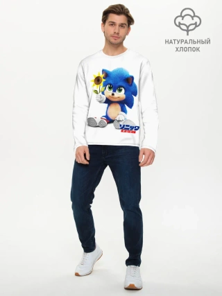 Мужской лонгслив базовый / SONIC