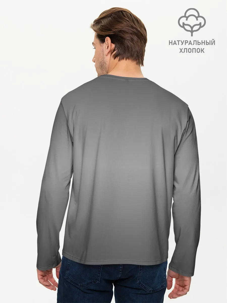 Мужской лонгслив базовый / Котики в масках