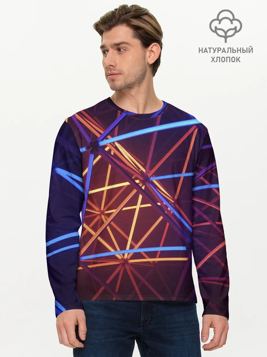 Мужской лонгслив базовый / Линии