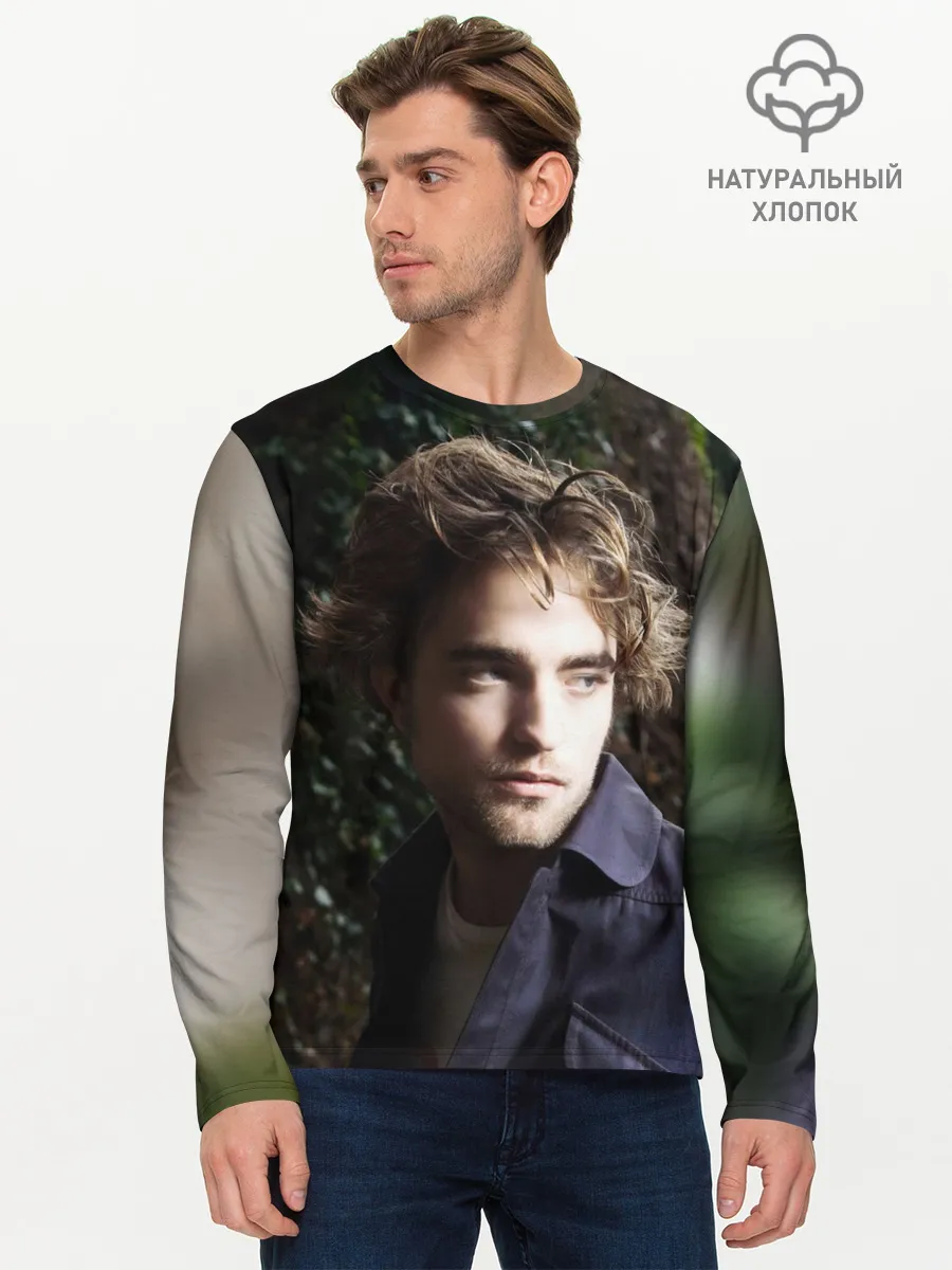 Мужской лонгслив базовый / Роберт Паттинсон