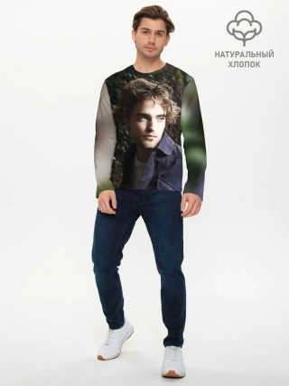 Мужской лонгслив базовый / Роберт Паттинсон