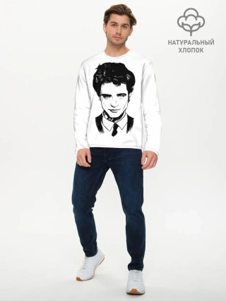 Мужской лонгслив базовый / РОБЕРТ ПАТТИНСОН