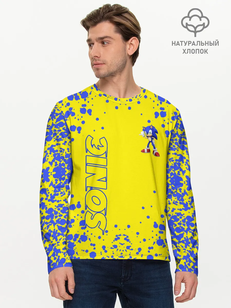 Мужской лонгслив базовый / Sonic.