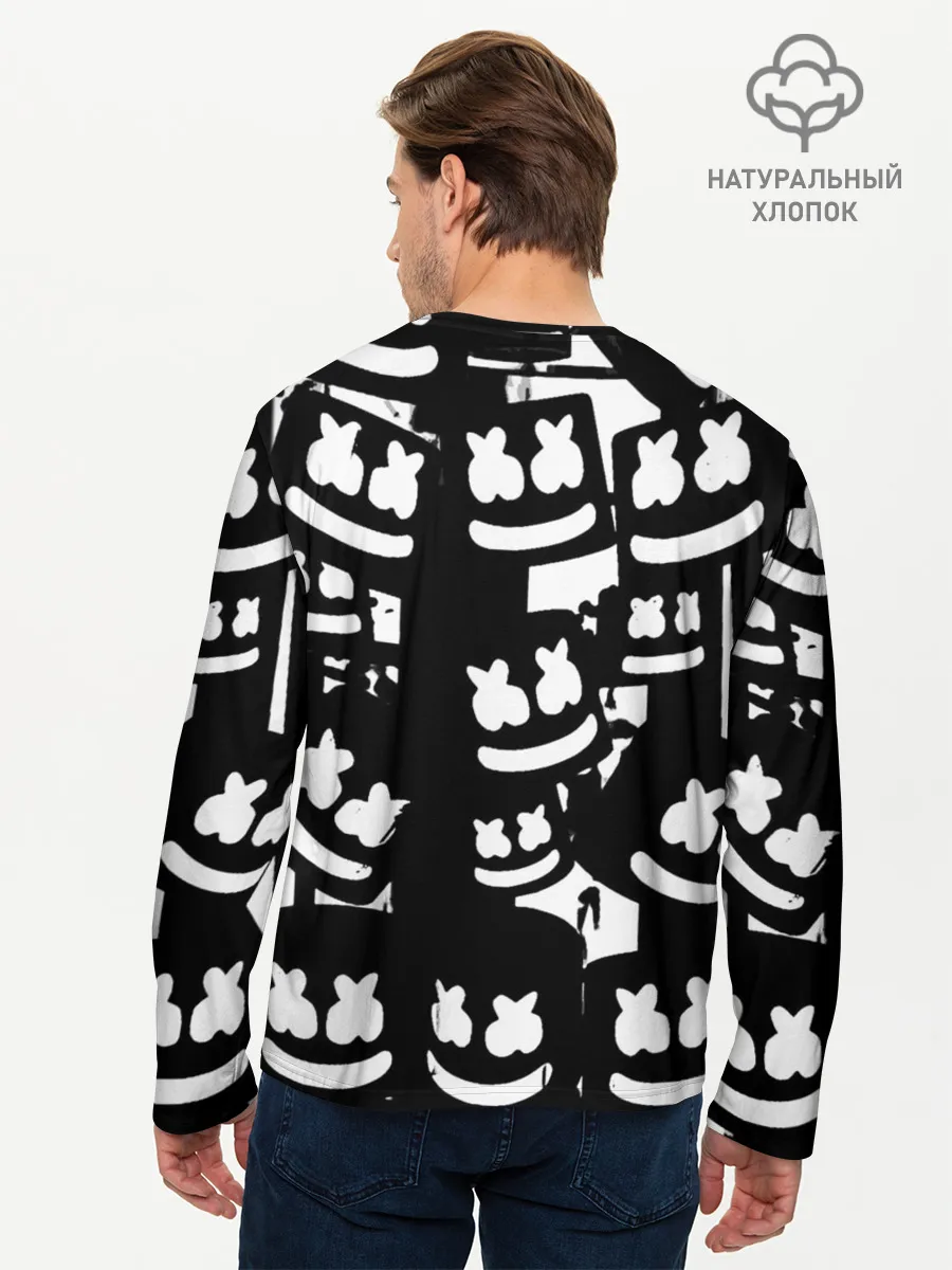 Мужской лонгслив базовый / Marshmello