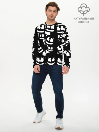 Мужской лонгслив базовый / Marshmello