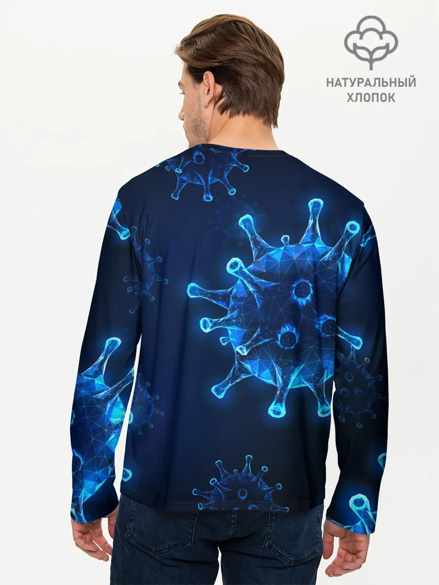 Мужской лонгслив базовый / Коронавирус