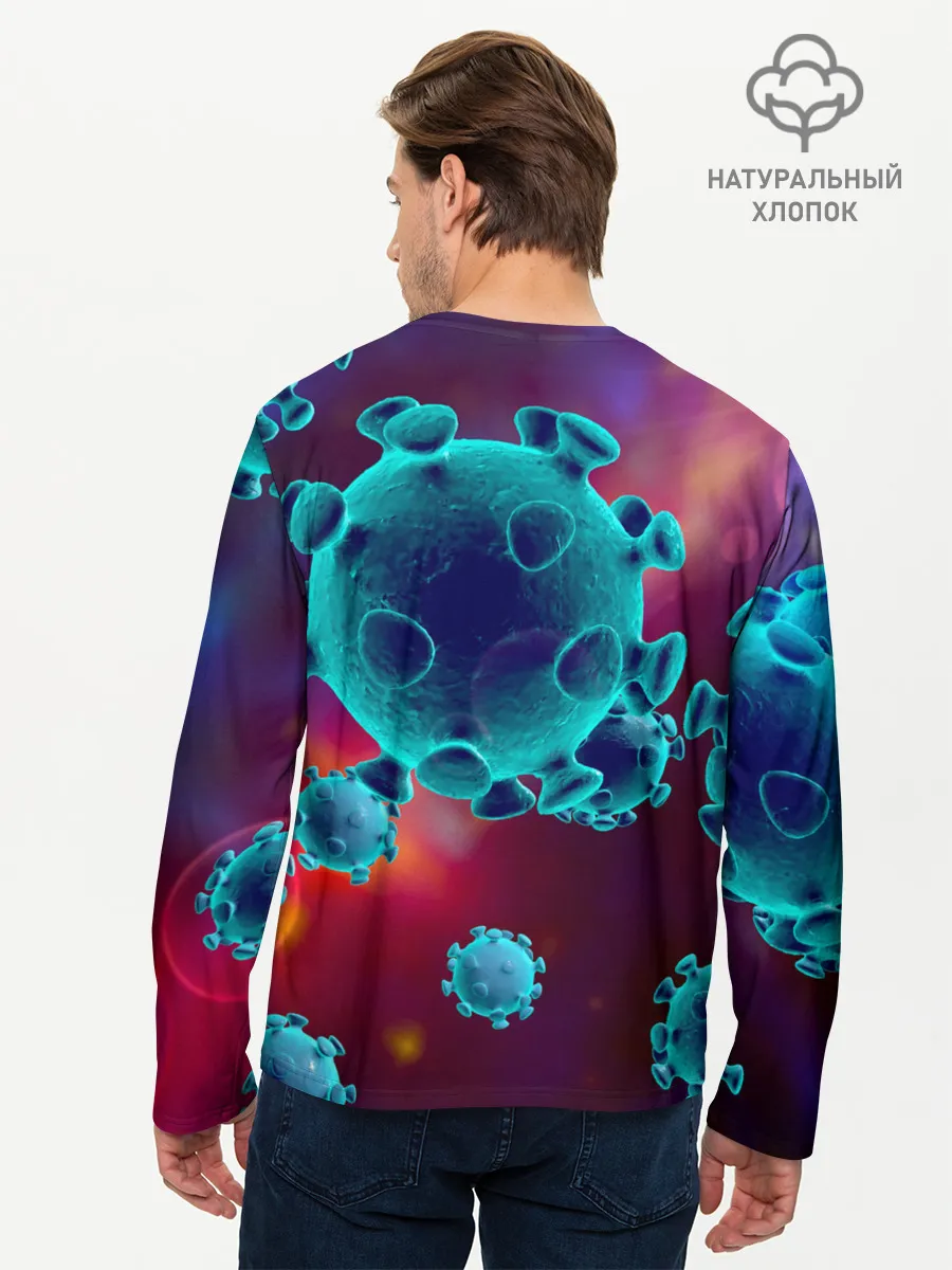 Мужской лонгслив базовый / Коронавирус