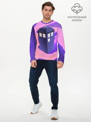 Мужской лонгслив базовый / ТАРДИС