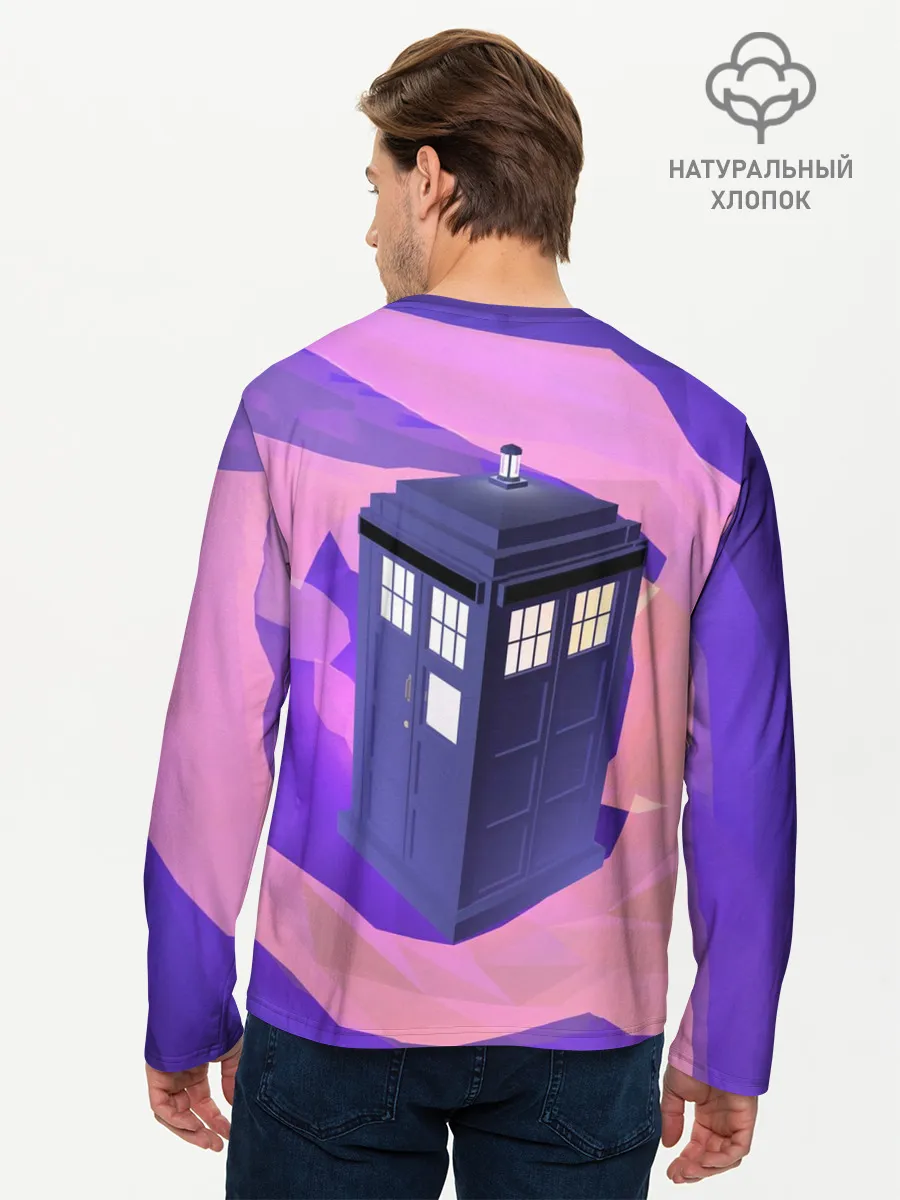Мужской лонгслив базовый / CRAZY TARDIS