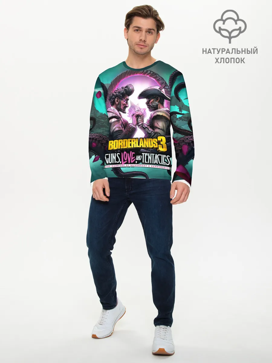 Мужской лонгслив базовый / borderlands 3