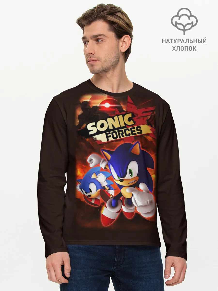 Мужской лонгслив базовый / SONIC