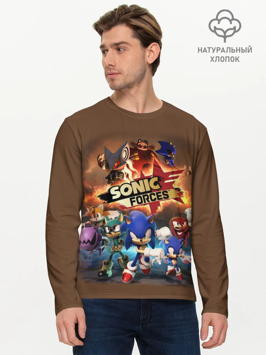 Мужской лонгслив базовый / SONIC