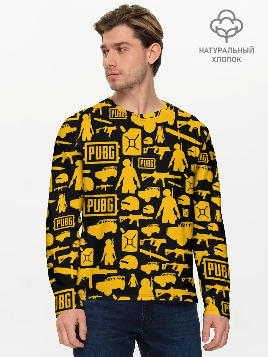 Мужской лонгслив базовый / PUBG