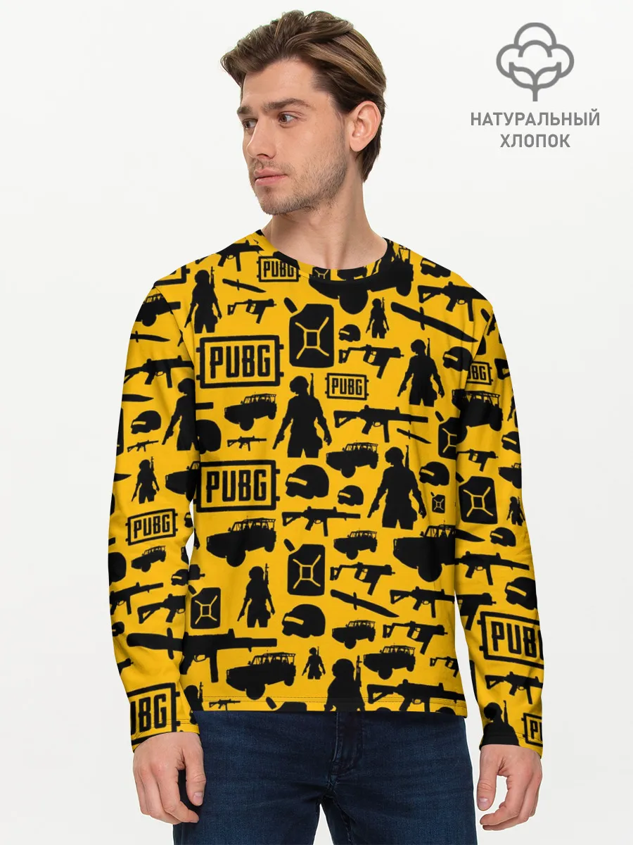 Мужской лонгслив базовый / PUBG