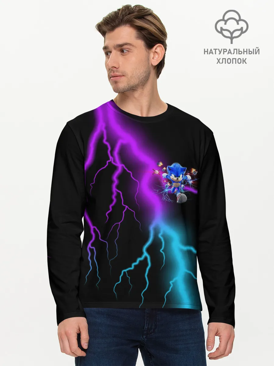 Мужской лонгслив базовый / SONIC