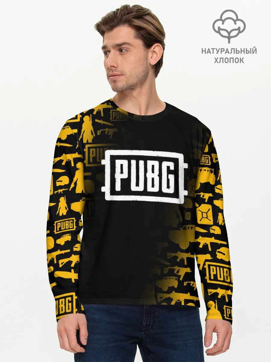 Мужской лонгслив базовый / PUBG