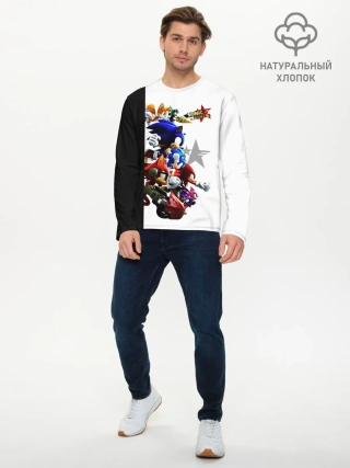 Мужской лонгслив базовый / SONIC