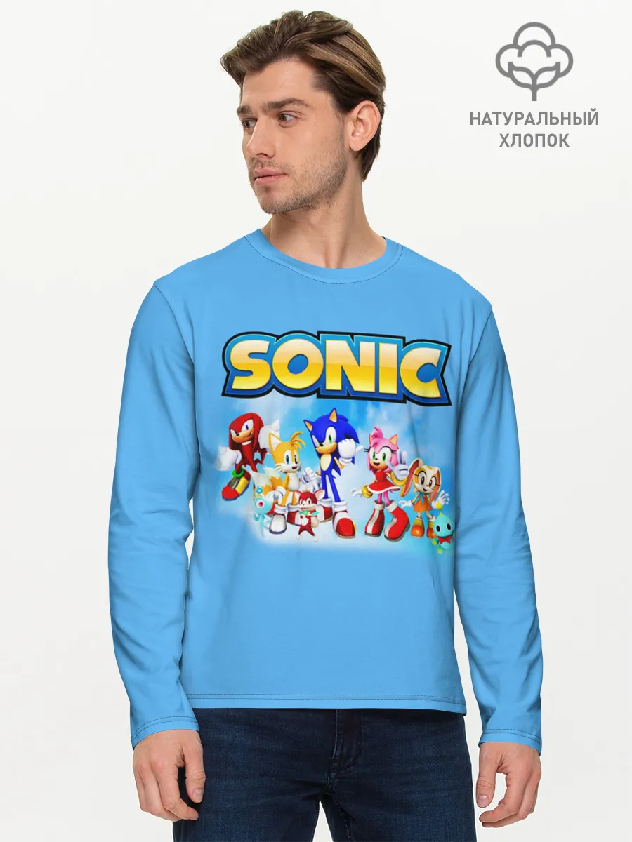 Мужской лонгслив базовый / SONIC