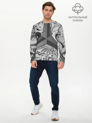 Мужской лонгслив базовый / MERCEDES-BENZ | МЕРСЕДЕС