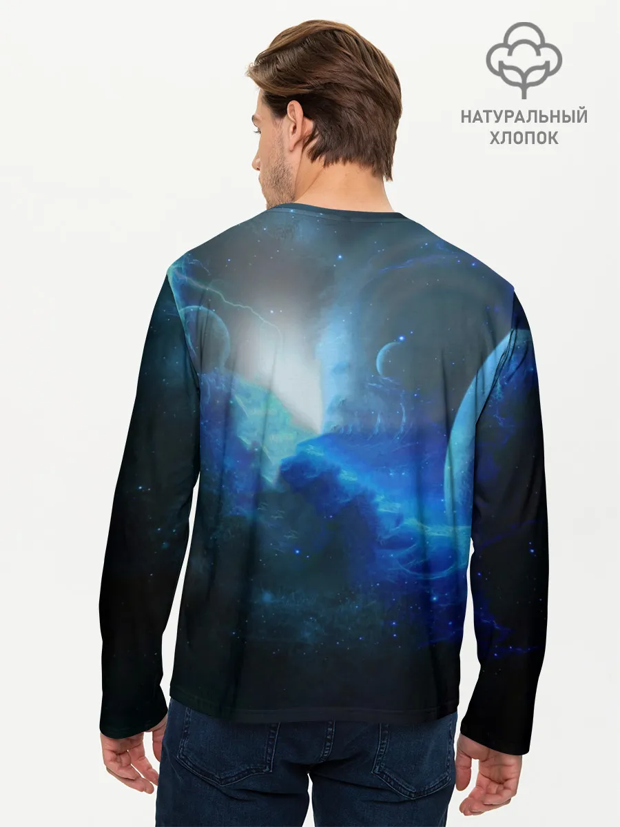 Мужской лонгслив базовый / ТАРДИС