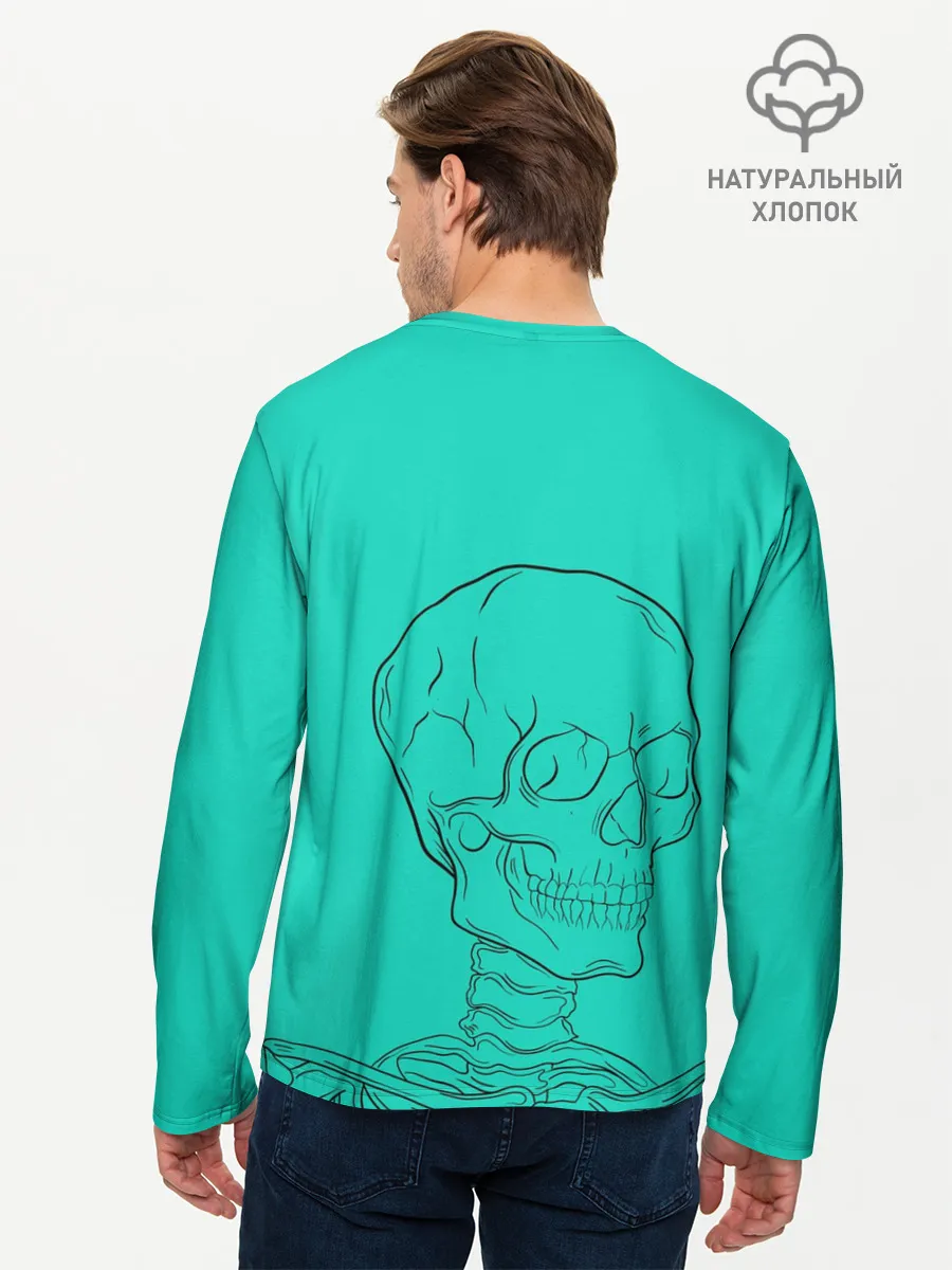 Мужской лонгслив базовый / I think Im okay