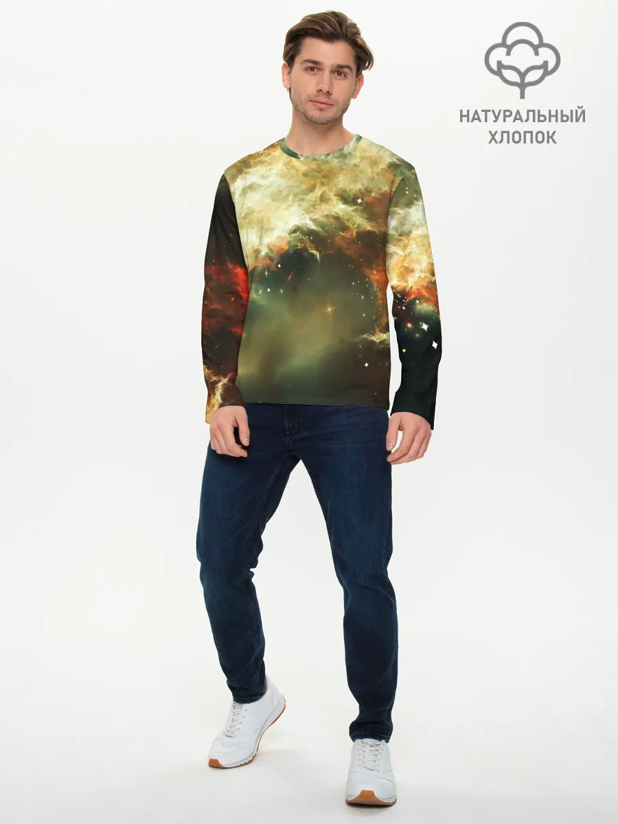 Мужской лонгслив базовый / НЕОНОВЫЕ ЗВЕЗДЫ