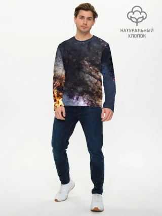 Мужской лонгслив базовый / МЛЕЧНЫЙ ПУТЬ
