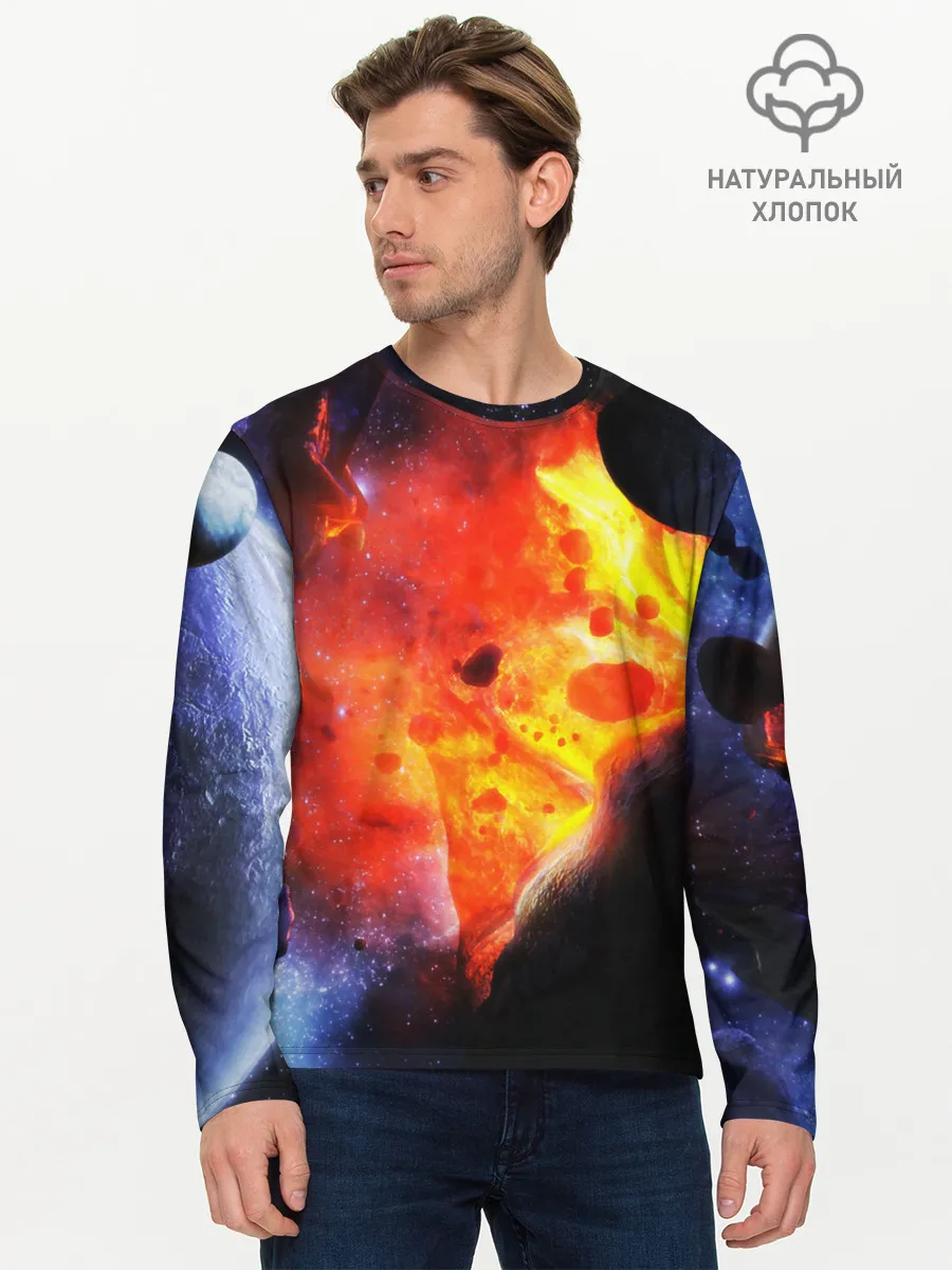 Мужской лонгслив базовый / NEBULA