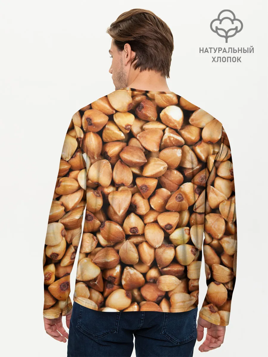 Мужской лонгслив базовый / Гречка