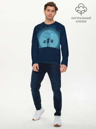 Мужской лонгслив базовый / Тяжёлая атлетика