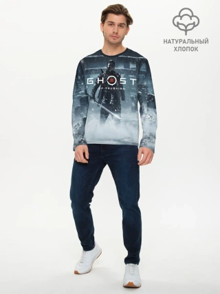 Мужской лонгслив базовый / GHOST OF TSUSHIM.