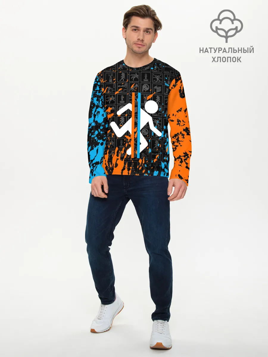 Мужской лонгслив базовый / PORTAL 2