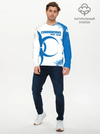 Мужской лонгслив базовый / Coronavirus 2019 - nCoV