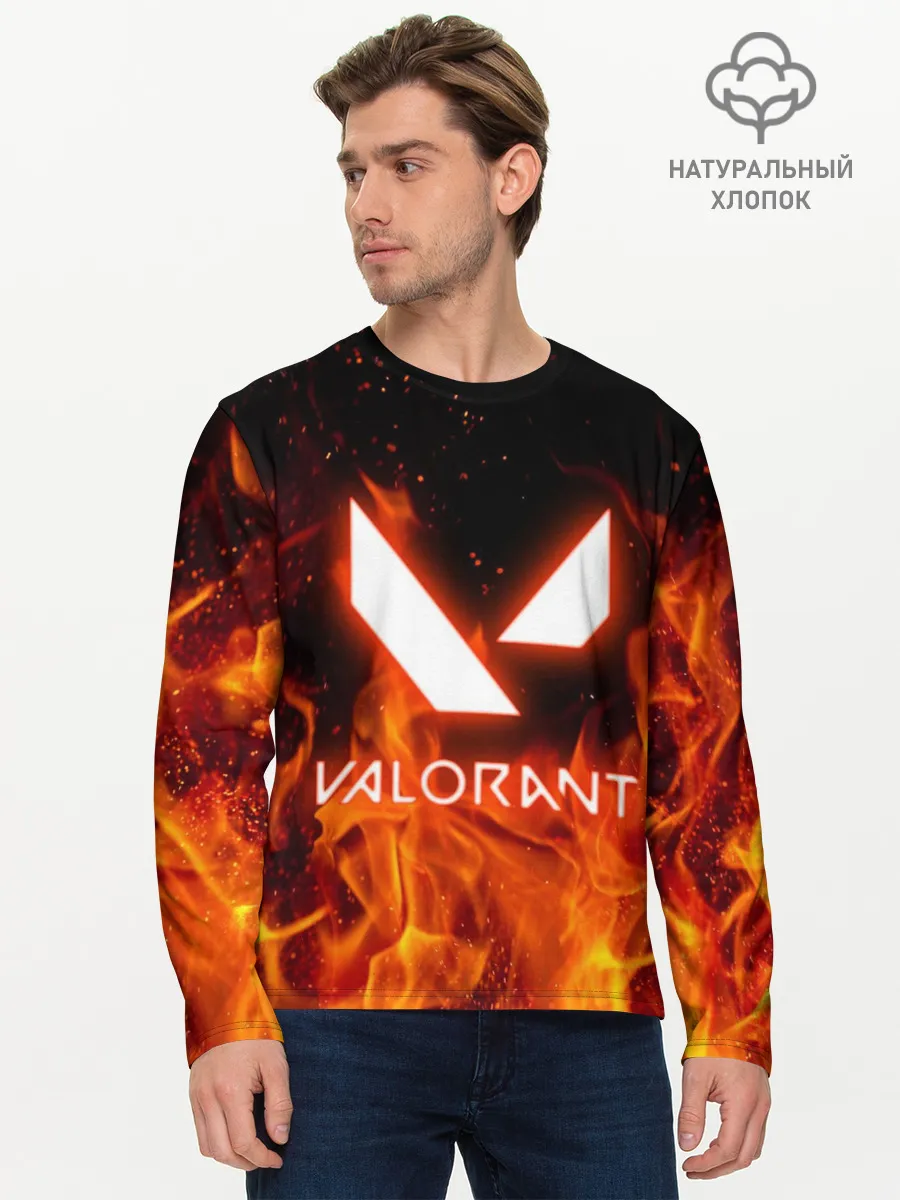 Мужской лонгслив базовый / VALORANT