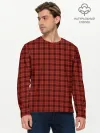 Мужской лонгслив базовый / Шотландка