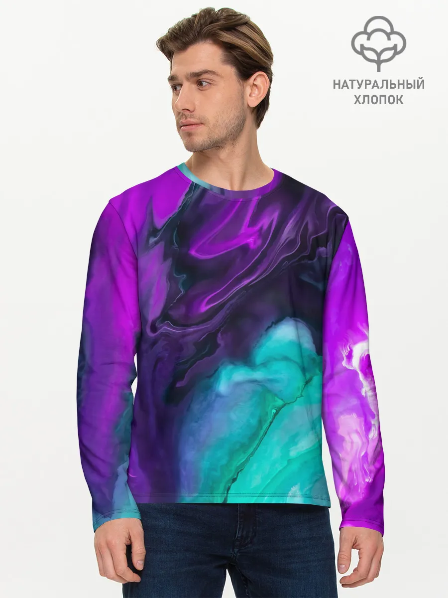 Мужской лонгслив базовый / NEON WAVES