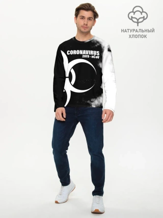Мужской лонгслив базовый / Coronavirus 2019 - nCoV