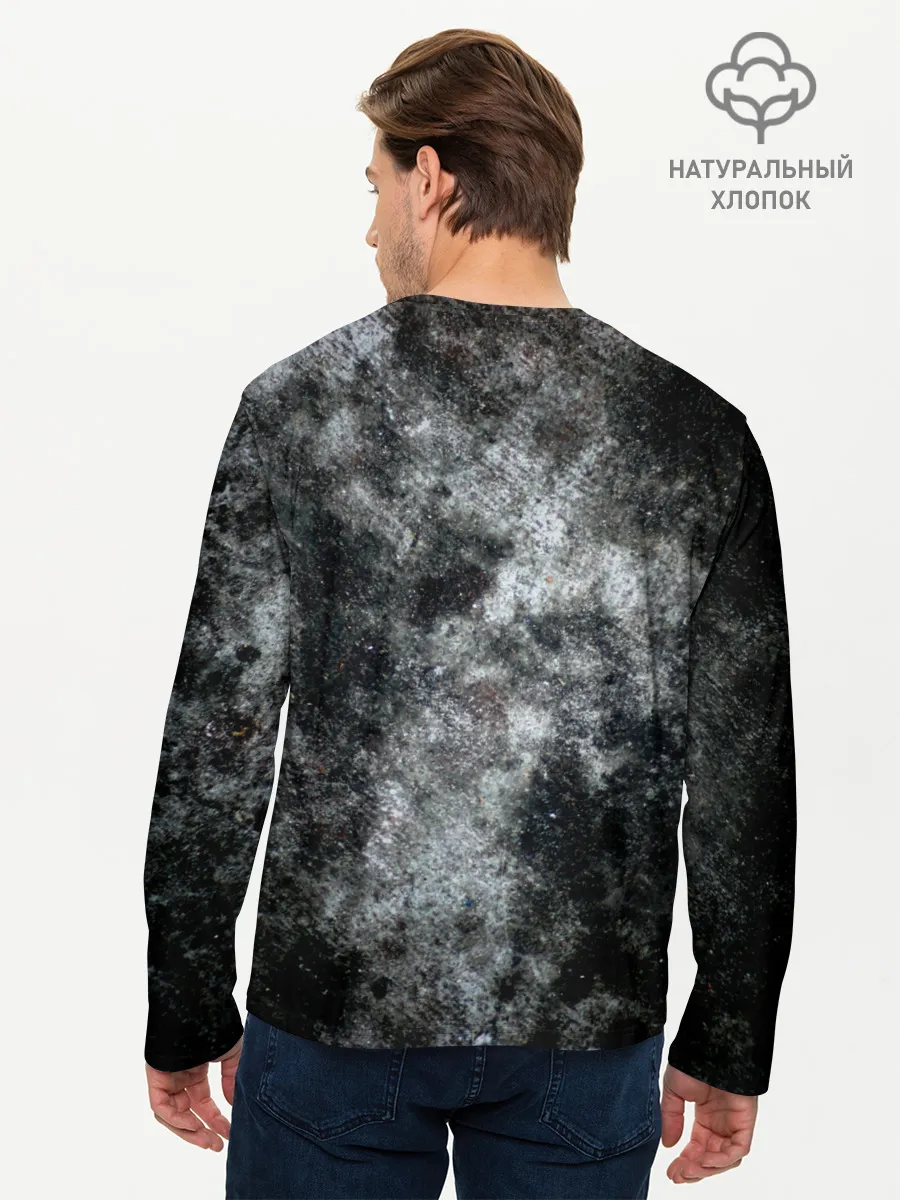 Мужской лонгслив базовый / Не трогай меня, не дыши на меня