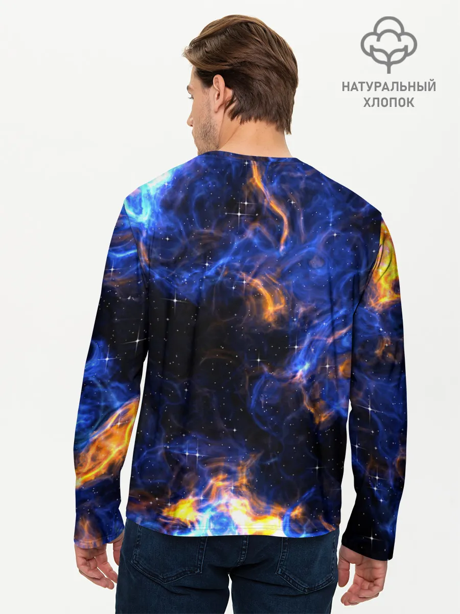 Мужской лонгслив базовый / Космос