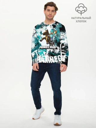 Мужской лонгслив базовый / Minecraft / Майнкрафт