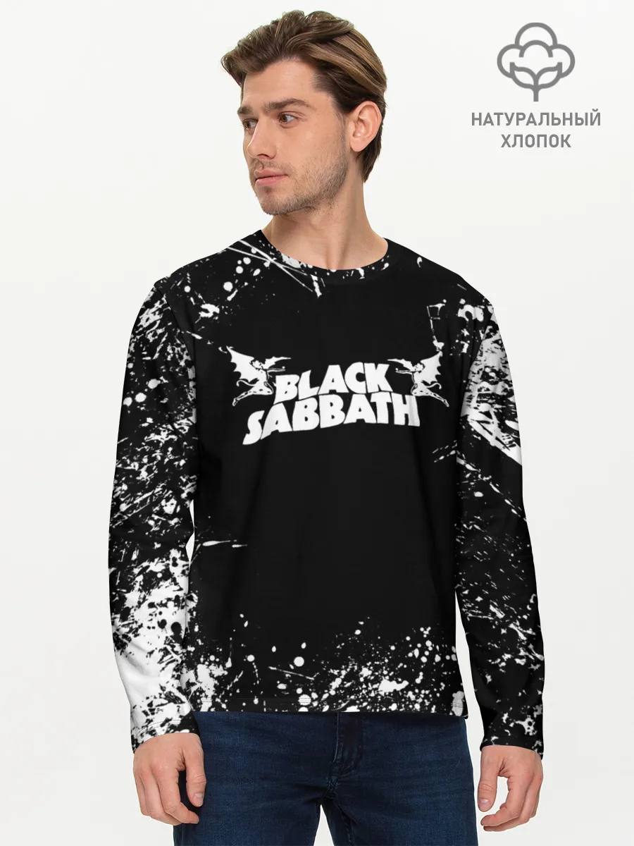 Мужской лонгслив базовый / Black Sabbath