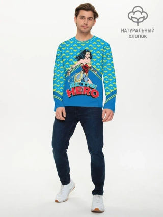 Мужской лонгслив базовый / Be the hero