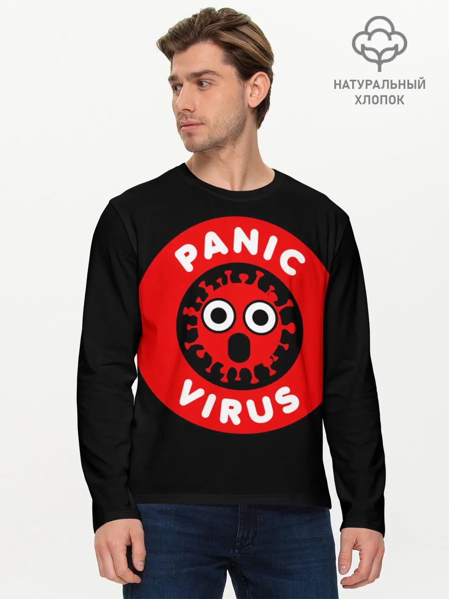 Мужской лонгслив базовый / Panic Virus