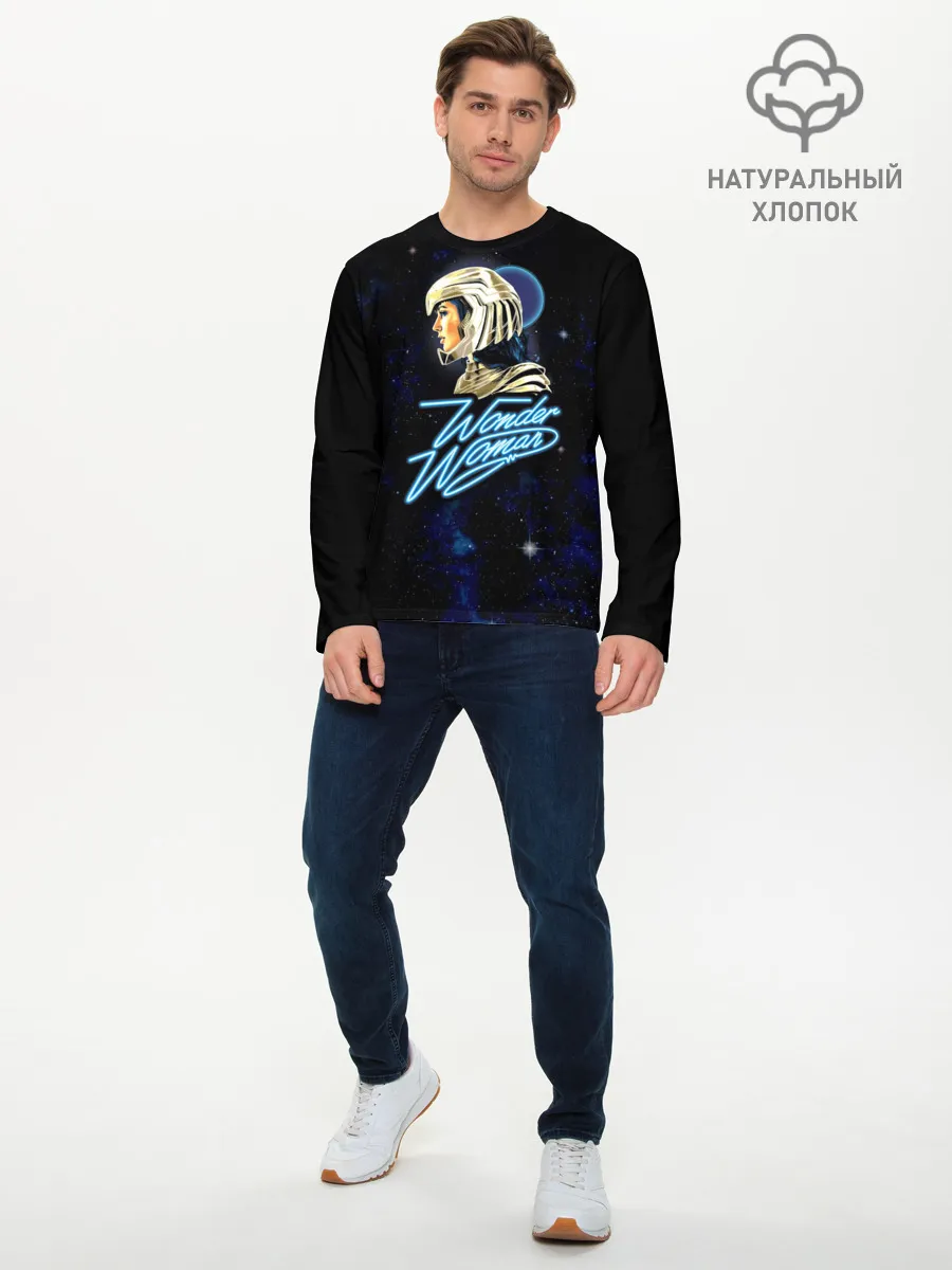Мужской лонгслив базовый / Wonder Woman
