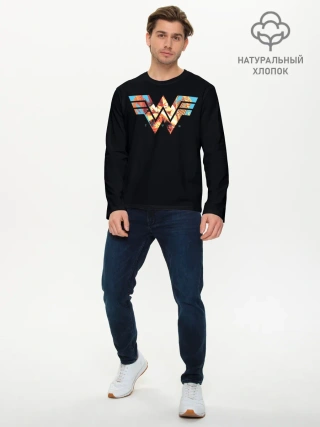Мужской лонгслив базовый / Wonder Woman