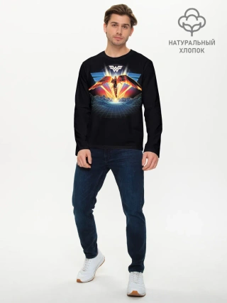 Мужской лонгслив базовый / Wonder Woman