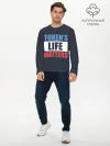 Мужской лонгслив базовый / TOKENS LIFE MATTERS