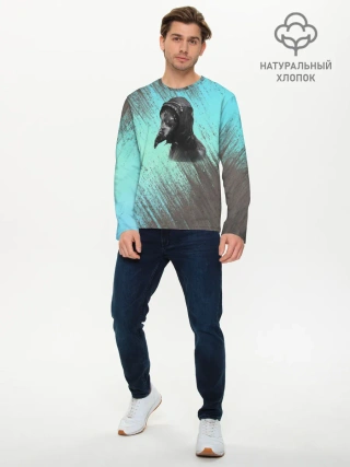 Мужской лонгслив базовый / Чумной доктор