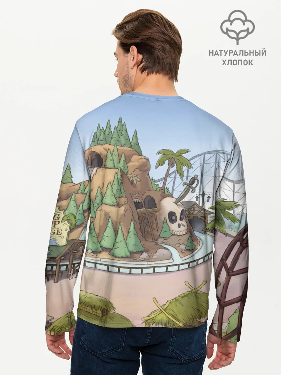 Мужской лонгслив базовый / Вся правда о медведях. Селфи