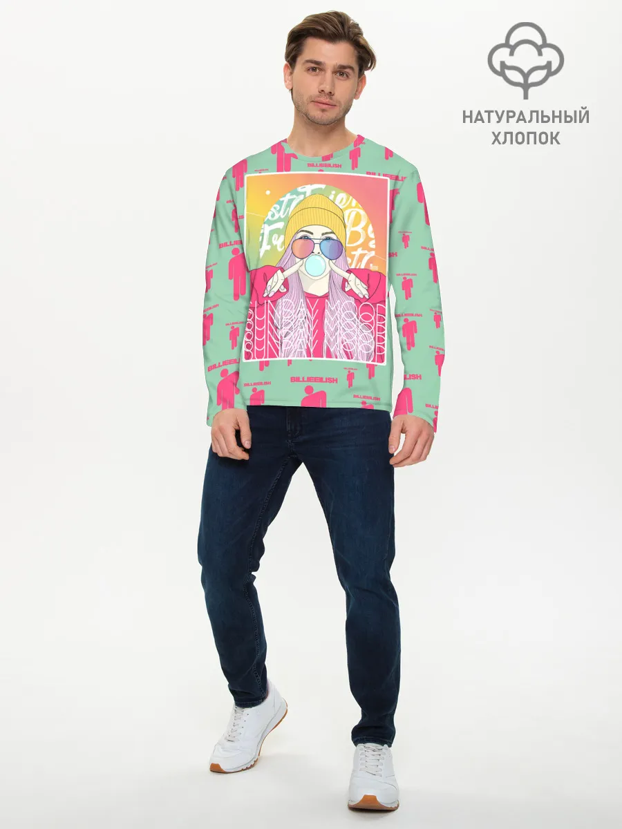 Мужской лонгслив базовый / Billie Eilish